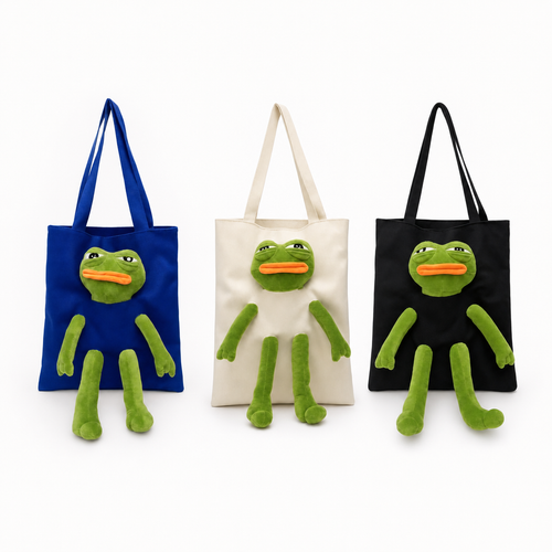 Pepe Pal Tote Bag - all three colours - lineup
