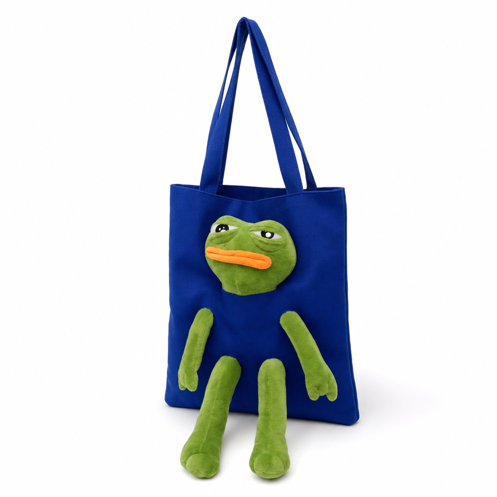 Pepe Pal Tote Bag - Blue - three quarter