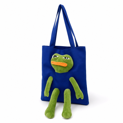 Pepe Pal Tote Bag - Blue - three quarter