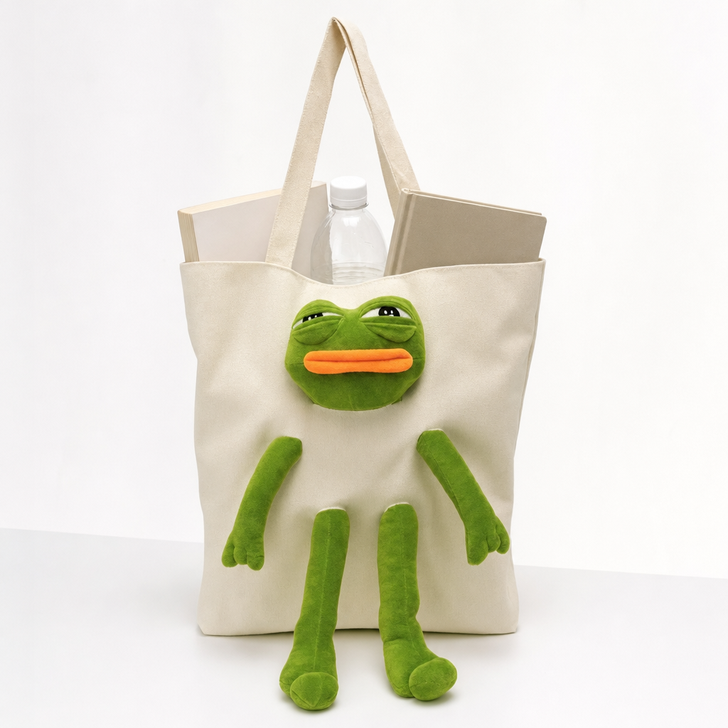 Pepe Pal Tote Bag - White - capacity