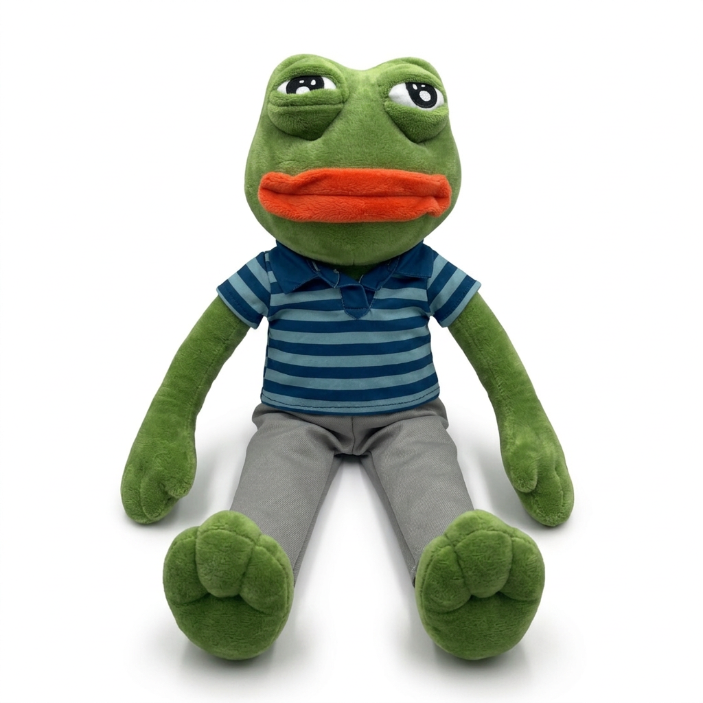 Striped Polo Set shown on our 17 inch Pepe (Blue) plush (plush sold separately)