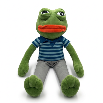Striped Polo Set shown on our 17 inch Pepe (Blue) plush (plush sold separately)