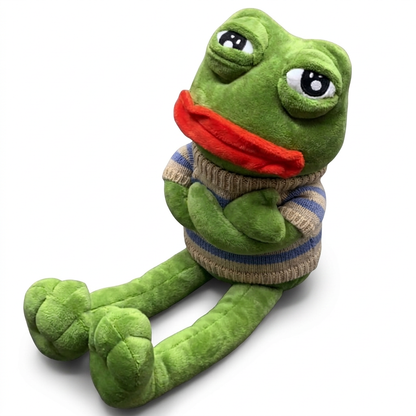 Striped Knit Sweater shown on our 17 inch Pepe (Blue) plush (plush sold separately)