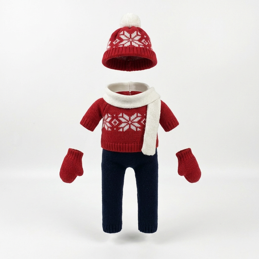 Snowflake Sweater Set outfit only, plush not included