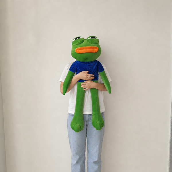 Big Pepe 27.6 inches (70 cm) plush held in arms